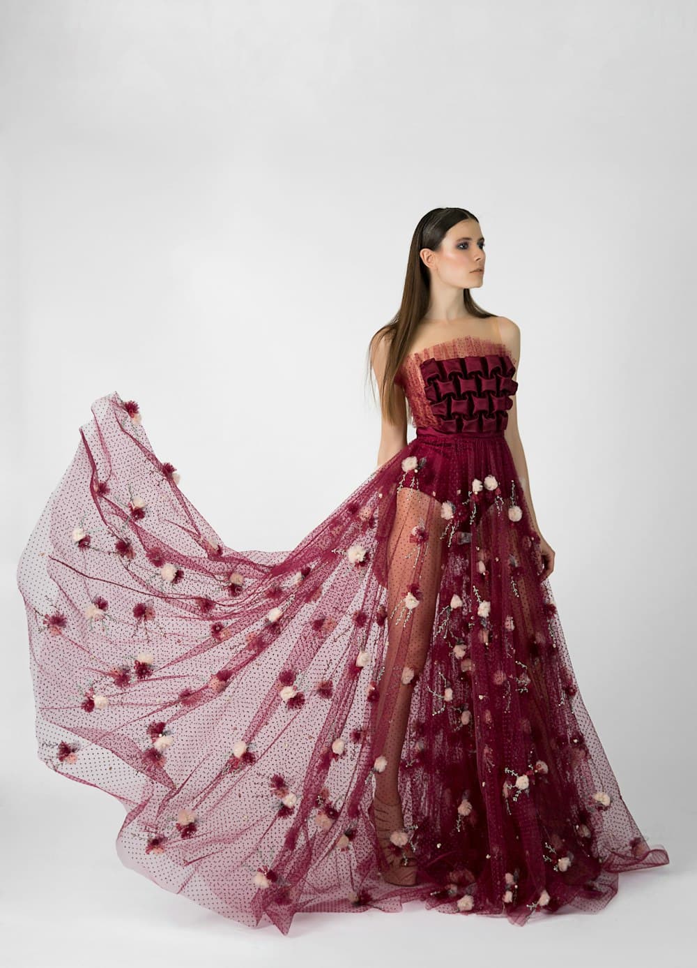 Hand-Embroidered Zardozi Silk Lehenga